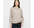 Target Garment Dyed Crew Jumper - Neutral