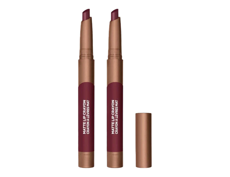 L'oreal Paris L'oreal Infallible Matte Lip Crayon 1.3g 517 Cherryfic 2 Pack