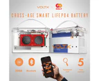 VoltX 12V 100Ah Pro Lithium Battery LiFePO4 DALY Advanced Smart 200A BMS Bluetooth APP