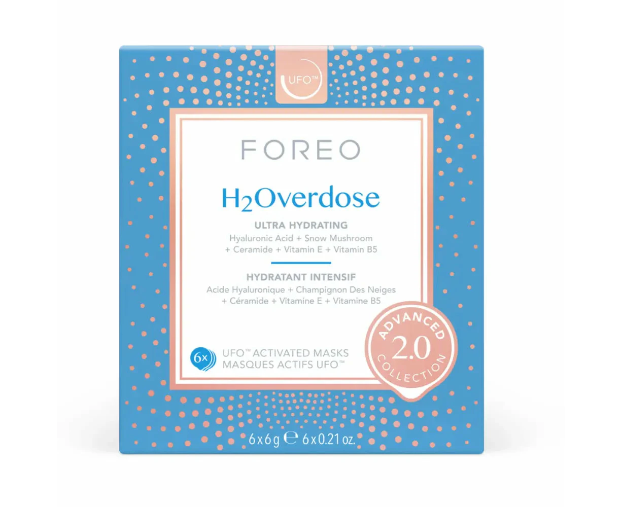 Foreo UFO Ultra Hydrating Activated Face Mask for Dry Skin H2Overdose x 6 Advanced Collection 2.0