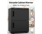 YOPOWER 32L Double Electric Towel Warmer UV Sterilizer Cabinet Black