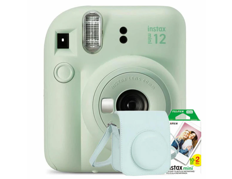 Fujifilm Instax Mini 12 Instant Camera Bundle - Mint Green