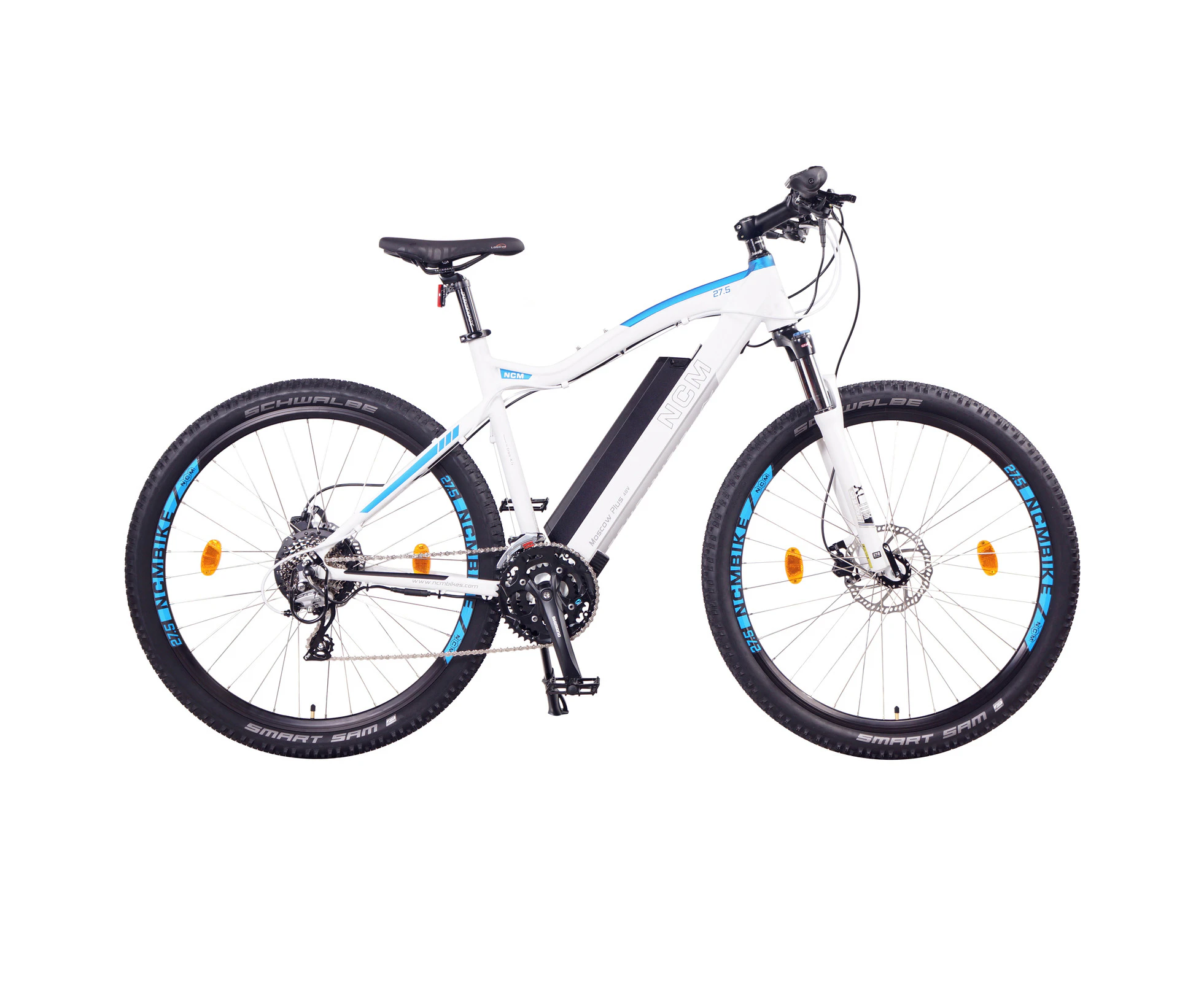 NCM Moscow Plus Electric Mountain Bike,E-Bike, 250W, E-MTB, 48V 16Ah 768Wh - White