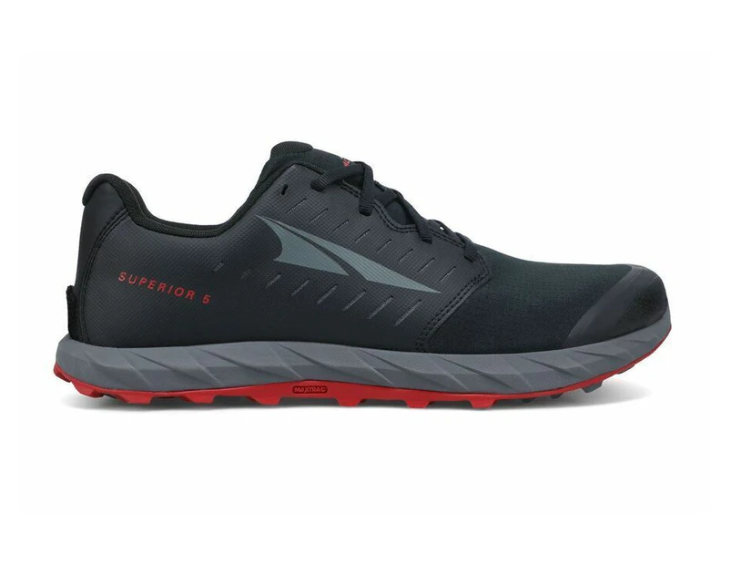 Altra Mens Superior 5 Trail Runners Sneakers Shoes - Black/Red