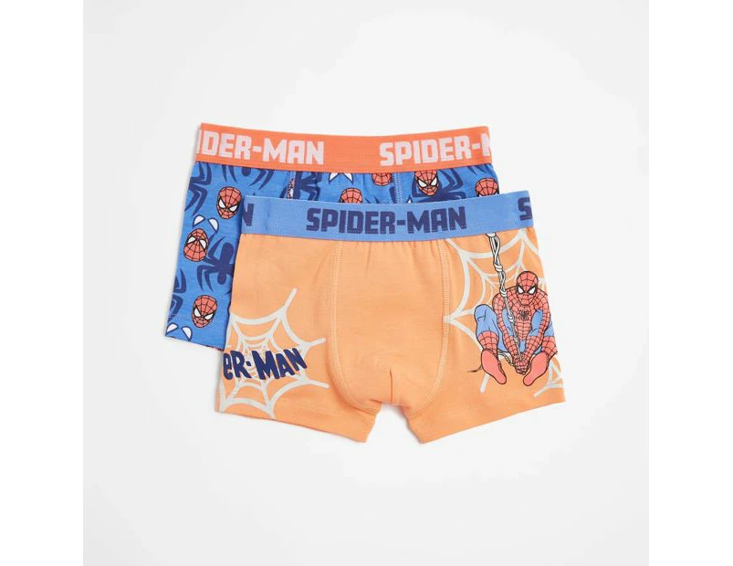 Boys Marvel Spider-Man Trunks 2 Pack - Orange