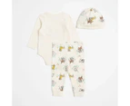 Baby Disney Bodysuit and Leggings 3 Piece Set - Better Together - Neutral