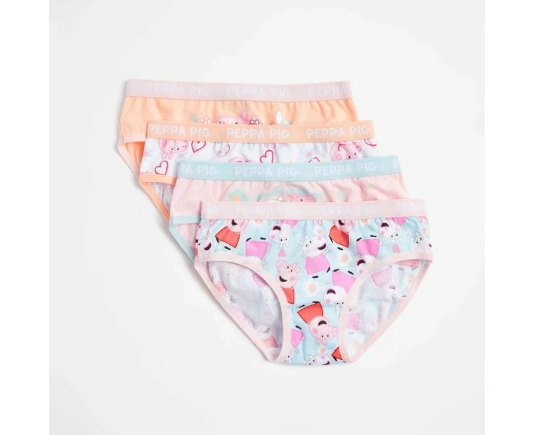 Peppa Pig Girls Brief 4 Pack  Gifting Set - Orange