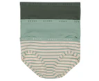 Bonds Women's Cottontails Full Briefs 3-Pack - Green/Dark Green/Stripe