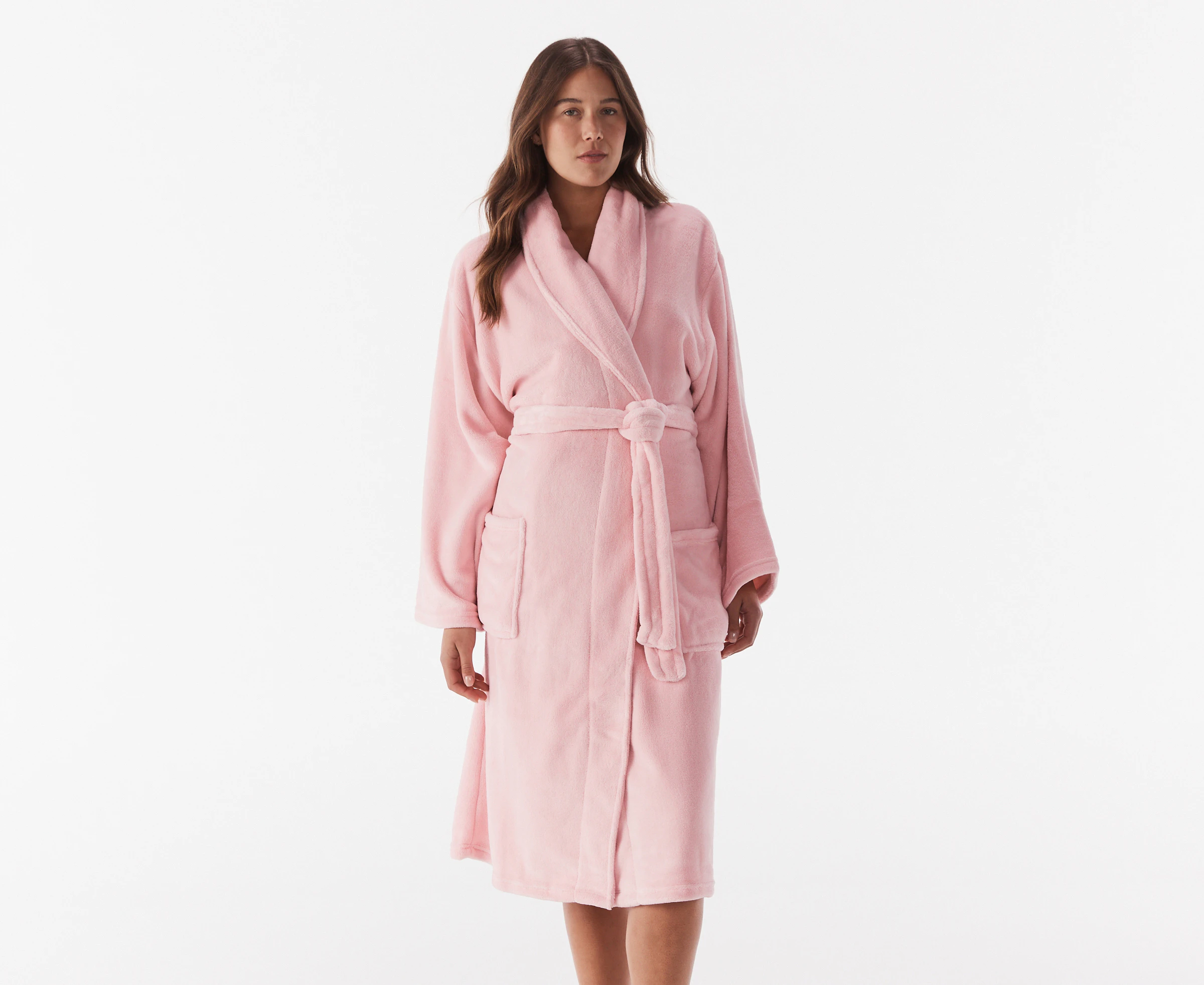 Bambury Retreat Women's Microplush Robe - Pink