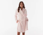 Calvin Klein Women's Fluffy Robe - Sheer Blush