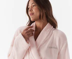 Calvin Klein Women's Fluffy Robe - Sheer Blush