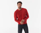 Tommy Hilfiger Men's Signature Solid Crewneck Sweater - Haute Red