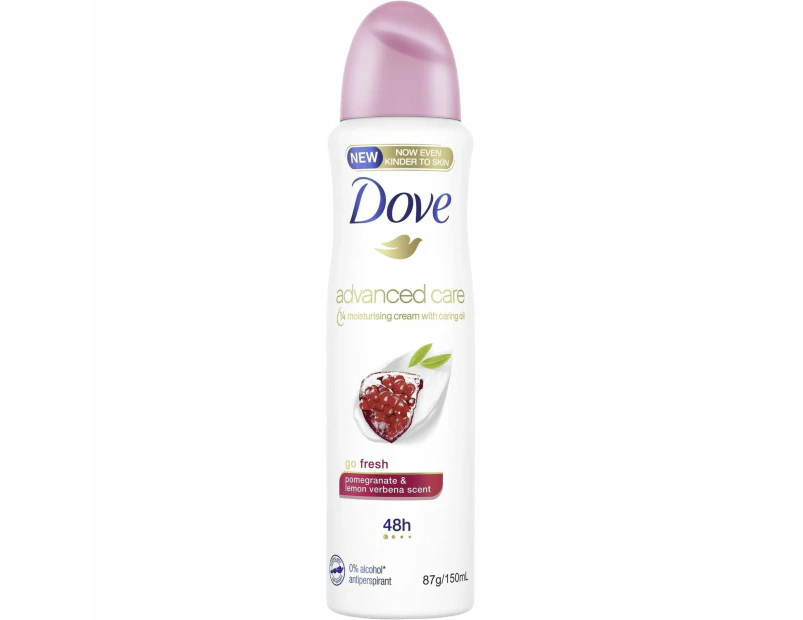 Dove Advanced Care Antiperspirant Aerosol Deodorant Go Fresh Pomegranate & Lemon Verbena 150ml