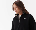 Nike Sportswear Women's Phoenix Fleece Half-Zip Cropped Sweatshirt - Black
