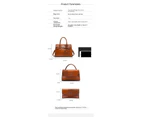 Large Capacity Bag 3 Pcs Bag Set For Women's Handbag, Shoulder Bag, Crossbody Bag Purse-rose red