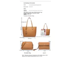 Handbags Wallet Tote Bag Womens Handbags Shoulder Bag Crossbody Tote Bag Set 4 pcs-red