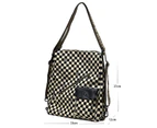 Bags for Women Handbags Purses Crossbody Bags Ladies Shoulder Bag 2 Pieces Shoulder Bag-checkerboard