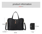 4pcs Set Bag Handbag Crossbody Bag Tote Wallet Shoulder Women Bags Leather Handbag-golden