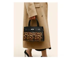 3 Pcs Handbag Set Bags for Women PU Leather Tote Satchel Crossbody Shoulder Bag and Purse Clutch-Leopard print