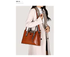 Handbag Set 3 Pcs Bags for Women Purses Satchel Handbags for Women Shoulder Tote Bags Wallets-grey