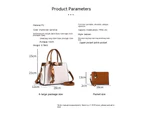Leather Bag Set 2 Pcs Bags for Women Handbags Purses Ladies Shoulder Bag Crossbody Bags Wallets-blue