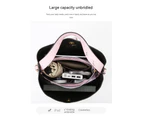 Handbag Set 3 Pcs Bags for Women Handbags Purses Ladies Shoulder Bag Crossbody Bags Leather-Pink