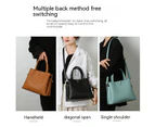 Bag For Women 3 Pcs Handbag Shoulder Crossbody Bag Vintage Leather Bags Purse for Women-Khaki