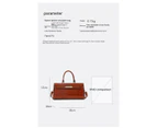 3pcs Set Bag for Women,Handbags and Crossbody Bag Clutch Wallet Waterproof PU Leather Bags-Brown single pack