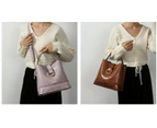 Handbag Set 3 Pcs Bags for Women Handbags Purses Ladies Shoulder Bag Crossbody Bags Leather-black