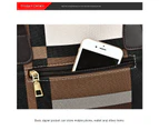 Handbags for Women Purses Satchel Handbags for Women Shoulder Tote Bags Wallet Key bag 6 Pcs Set-black