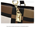 Handbags for Women Purses Satchel Handbags for Women Shoulder Tote Bags Wallet Key bag 6 Pcs Set-black
