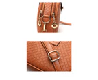 High Capacity Bags For Women 6 Pcs Shoulder Bag Handbag Crossbody Bag Purse PU Leather Bags-golden