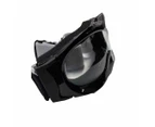 Junior goggles clear lens for kids children motorbike motorcycle MX offroad dirt bike trail bike - Black + Clear