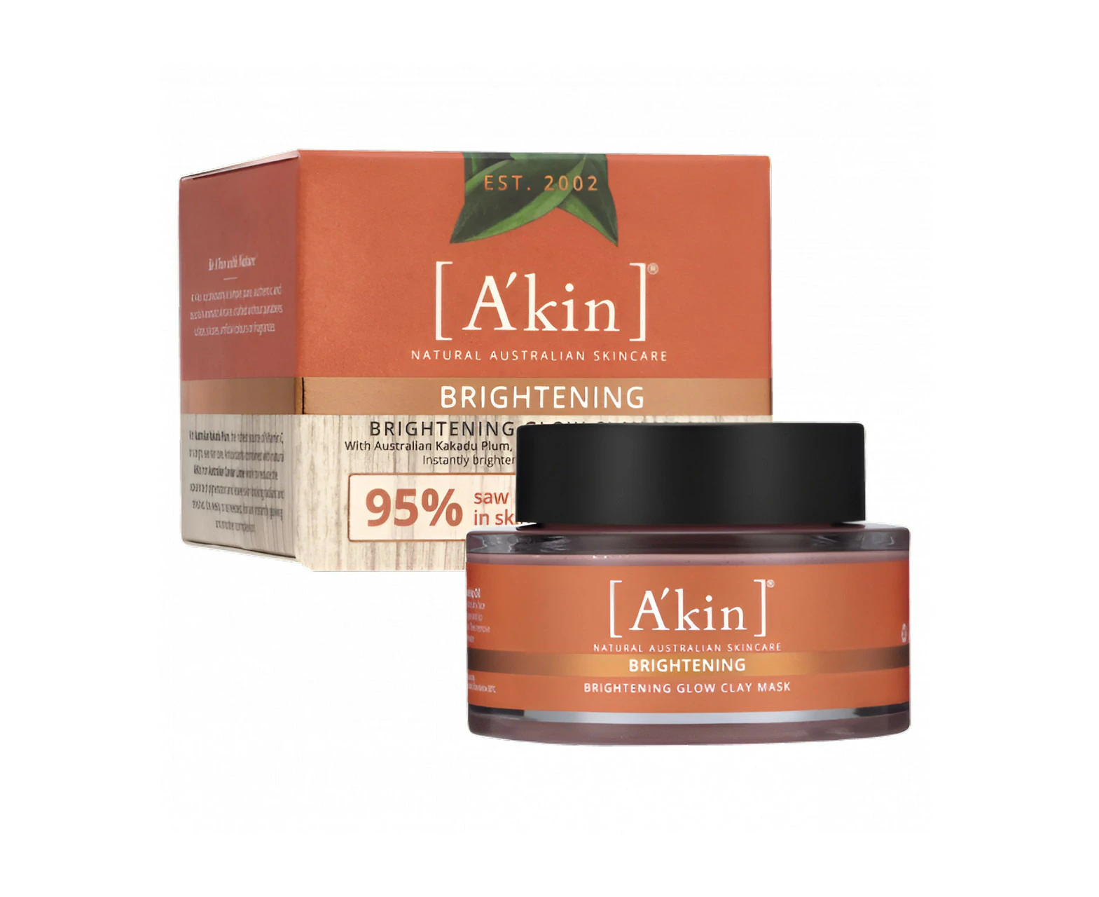 A'kin Brightening Glow Clay Mask 60ml