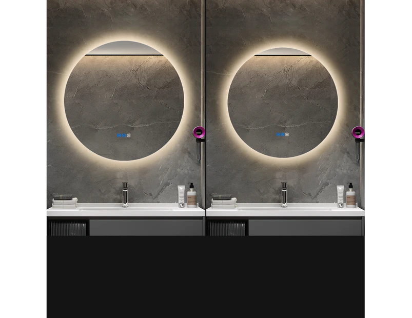 Vanity Mirror with Lights Backlit 600/800mm Makeup Bathroom LED Mirror Dimmable Bluetooth Speaker