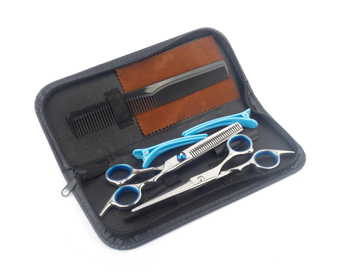 Pro Salon Hair Scissors Kit (Sydney Stock) Hairdressing Scissors Haircutting Shears Thinning Stainless Steel Silver