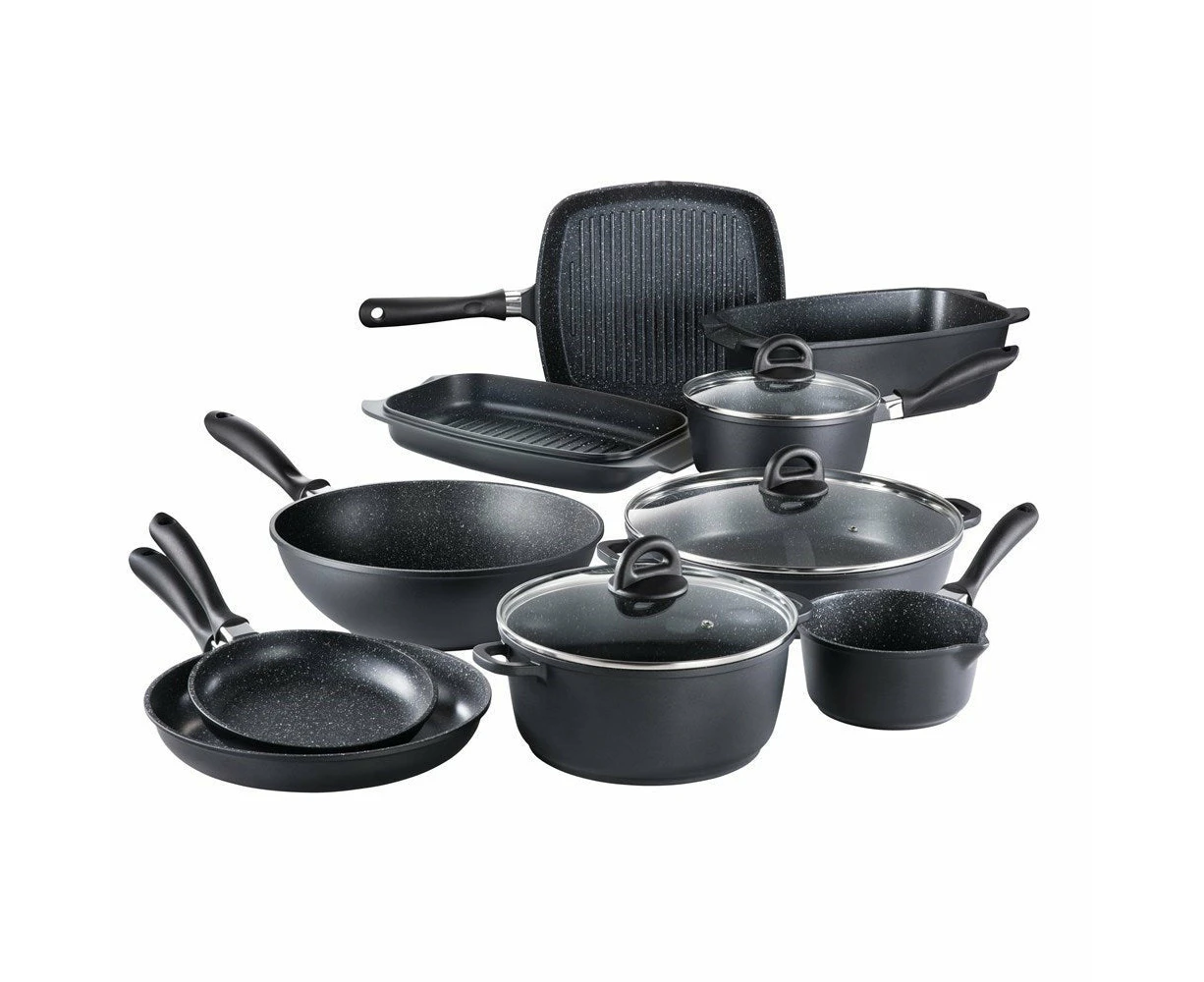 Baccarat STONE 10 Piece Cast Aluminium Cookware Set with Wok