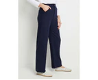 Rivers - Womens Pants - Linen Blend Wide Leg (Full Length) - Navy
