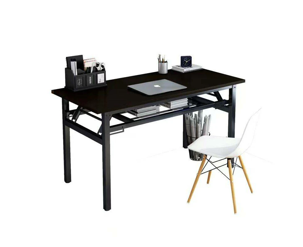 Foret Foldable Computer Desk Study Home Office Table Student Workstation Storage Wws