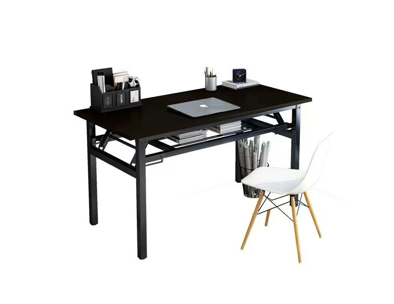 Foret Foldable Computer Desk Study Home Office Table Student Workstation Storage Wws
