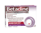 Betadine Sore Throat Anaesthetic Lozenges Berry 16 Pack