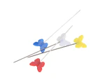 100Pcs Button Butterfly Bow Tie Head Sewing Pins Flat Head Straight Quilting Pinsbutterfly
