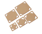 5Pcs Acrylic Stencils Reusable Durable Different Sizes Mixed Quilt Templates For Diy Craft Making