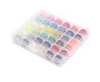 Colorful Sewing Threads With Plastic Sewing Machine Bobbins For Home Handwork Embroidery36 Grids