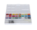 Watercolor Paint Set Home Outdoor Bright Color Pearlescent Watercolor Pigment with Box24 Colors Pearlescent Paint