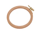 Embroidery Hoop Approx 4.1In Double Layers Natural  Lightweight Durable Easy Operation Mini Embroidery Hoop