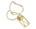 20Pcs Clips Multifunctional Strong Hollow Spring Clip for Clothes Drying Sealing Small ClipGold