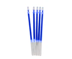 Gel Pen Refills 0.5mm Line Width Smoothing Writing Wear Resistant Gel Ink Pen Refills Replacement Office Supplies Blue 5 Ballpoint Refills