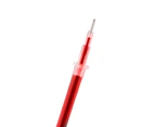 Gel Pen Refills 0.5mm Line Width Smoothing Writing Wear Resistant Gel Ink Pen Refills Replacement Office Supplies Red 5 Ballpoint Refills