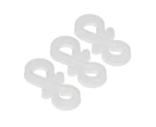 150Pcs S Shaped Hooks Sturdy Durable Plastic Dual Ends Multipurpose Christmas Light Clips for Party Lights Decoration White